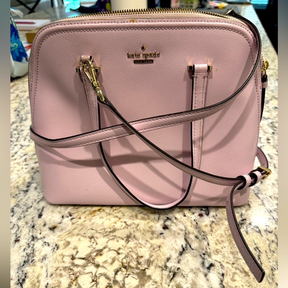 Kate Spade pink shoulder or crossbody purse. Lightly used